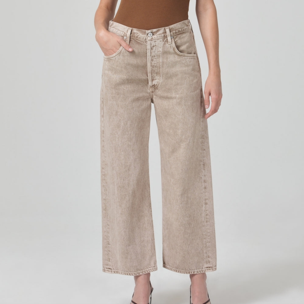 Citizens of Humanity Vintage Gaucho Wide Leg Jeans Ponytail 25